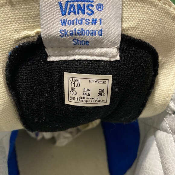 Men’s Van’s Sk8-Hi Shoes US 11 Royal Blue/White High-Top 'Dazzling Blue' 500714 - Picture 5 of 5